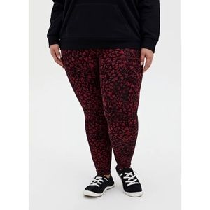 🆕 Red Black Heart Swirl Premium Leggings 2X 18 20